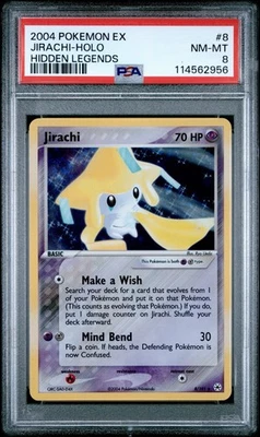 2004 POKEMON EX HIDDEN LEGENDS #8 JIRACHI-HOLO PSA 8 - Image 1 of 2