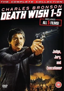 Death Wish 1-5 (DVD) Vincent Gardenia Jill Ireland J.D. Cannon (UK IMPORT) - Picture 1 of 1