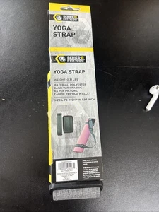 SERIES 8 FITNESS YOGA STRAP & STRETCHING W/FABRIC TRIFOLD WALLET GRAY NEW W TAGS - Picture 1 of 3