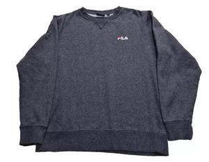 Fila Jumper Sweatshirt Men's Grey Long Sleeve Size Large - Picture 1 of 9