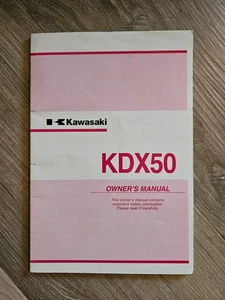 Kawasaki 2003 KDX 50 moto todoterreno KDX50-A1 manual del propietario P/N 99987-S010 - Imagen 1 de 4