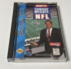 Sega CD Game ESPN Sunday Night NFL  1993 W/reg Card