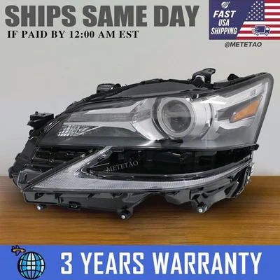 For 2016-2020 Lexus GS350 GS-F 16-17 GS200t 16-18 GS450h Driver Left Headlight Foto 1 de 4