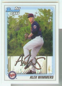 Alex Wimmers Minnesota Twins 2010 Bowman Draft Picks - Picture 1 of 1
