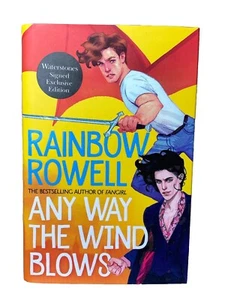 Any Way The Wind Blows: Rainbow Rowell Signed 1/1 Exc Waterstones Stencil Pages - Picture 1 of 12