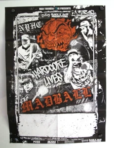 Madball POSTER Hardcore Punk Tour HUGE 33 x 23 Inch Heavy Metal Big Large - Imagen 1 de 5