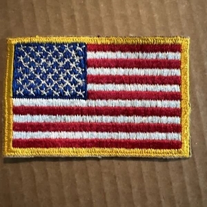 Vintage USA Flag Embroidered Patch 2 1/4 X 3 1/2” - Picture 1 of 2