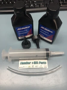 (2) Genuine GM Supercharger Oil Bottles w/ Syringe 4 ounce Eaton change kit - Picture 1 of 3