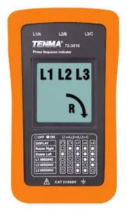 Phasenfolge & Motor Rotationsmesser 690 V - TENMA 72-3515 - Bild 1 von 2