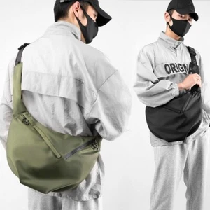 Bolso Bandolera Informal Hombre Negro Bolso Bandolera Moda Bolso de Hombro - Imagen 1 de 25