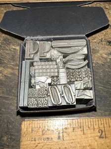 Printing Blocks “ Lead Ornamental Borders Dingbats” Variety of Designs! #1 - Picture 1 of 8