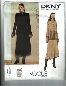 Vogue # 2621 Designer :Donna Karan Jacket & Skirt Pattern Sz 8 or 10  UC - Picture 1 of 2