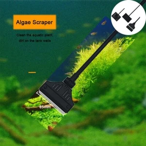 25" Fish Tank Aquarium Glass Cleaner Tool Stainless Steel Algae Scraper Scrubber - Picture 1 of 10