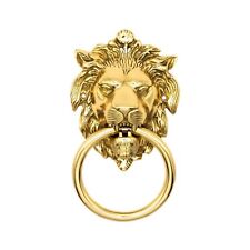 vintage brass lion head door knocker