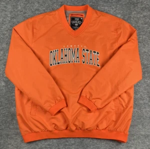 Oklahoma State Cowboys Franchise Club Windbreaker XL Pistol Pete Orange Pullover - Picture 1 of 7