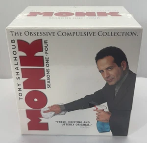 Monk The Obsessive Compulsive Collection Seasons 1-4 DVDs NEW SEALED PACKAGING - Picture 1 of 7