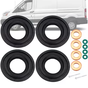 INJECTOR SEAL KIT + INJECTOR CLAMP BOLTS FOR FORD TRANSIT MK7 2.2 TDCi DIESEL - Picture 1 of 11