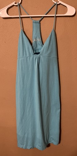 UNDERCOVER Abito donna Victoria Secret top reggiseno blu schiena racer elasticizzato Taglia X Small