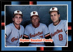 1988 Donruss Ripken Baseball Family (Billy Ripken/Cal Ripken Sr./Cal Ripken Jr.)