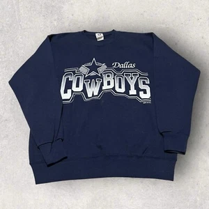 Vintage 90s Dallas Cowboys Sweater Mens Large USA Made Sweatshirt Streetwear - Picture 1 of 9