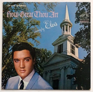 1960's Vintage ELVIS PRESLEY / HOW GREAT THOU ART Record Album / RCA LSP-3758 - Picture 1 of 5