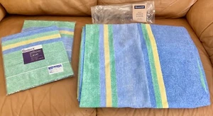 King size duvet cover gingham & stripes Broomhill Ireland + 2 pillow cases - Picture 1 of 2