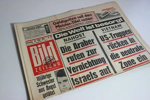 BILDzeitung 20.05.1967 Mai  Umschlagsseiten / 4 Seiten    Vietman US Truppen - Picture 1 of 2