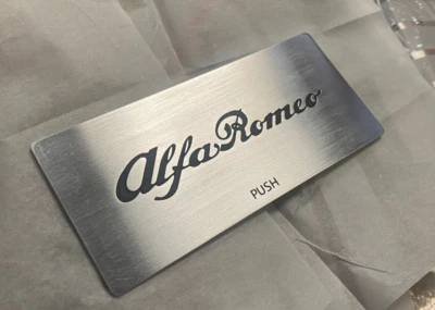 Alfa Romeo GTV y Spider y 166 Acero Inoxidable Cepillado Cenicero Bandeja de Cenizas Tapa Cubierta Foto 1 de 3