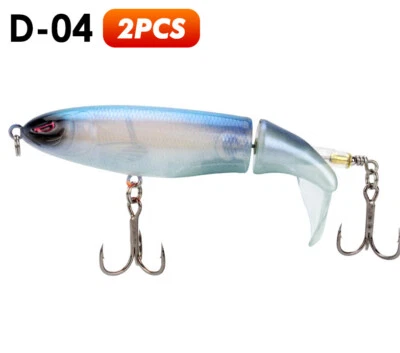 🐟2St Whopper Plopper 9cm 15g Topwater Angelköder Künstlicher Crank Köder D - Bild 1 von 4