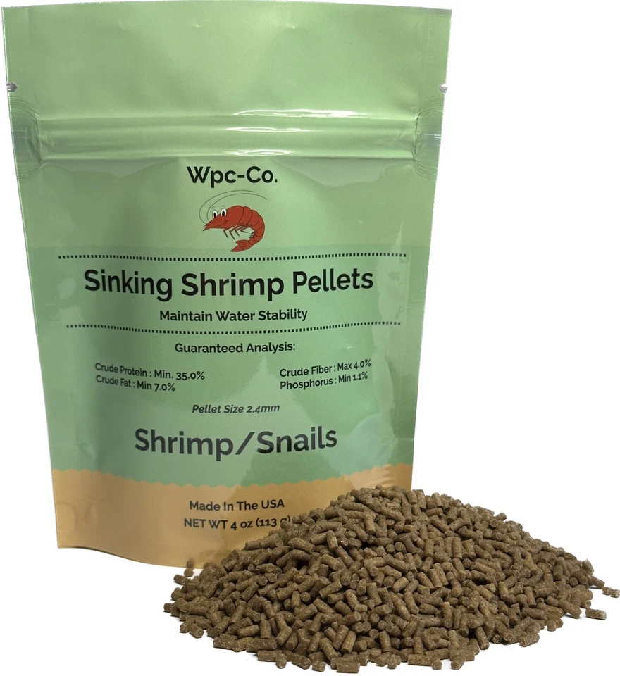Shrimp Food Aquarium Sinking Pellets for Neocaridina Shrimp Snails Bottom Feeder - Image 1 of 4
