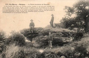 CPA 18 - REIGNY (Cher) - 2121. La Pierre Branlante de Neuville (animée) - Picture 1 of 2
