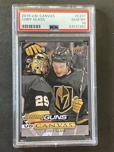 2019-20 Upper Deck Canvas Cody Glass Young Guns RC Gem MINT PSA 10