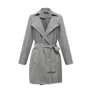 OJAY Rosy Faux Suede Trench - Picture 1 of 13