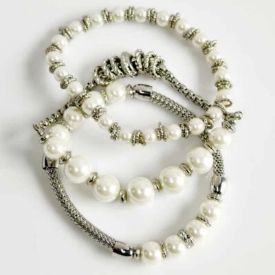 Pulsera elástica apilable con cuentas Chicos de 3 piezas elegante para mujer fiesta vacaciones joyas Foto 1 de 3