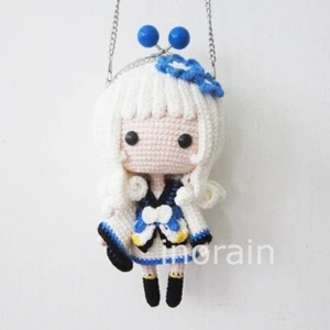 Crochet Amigurumi Onmyouji Yuki Onna Girl Plush Doll Kiss Lock Purse Bag - Picture 1 of 7