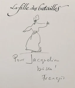 EO 2007 DESSIN ORIGINAL + DÉDICACE François Place : La fille des batailles - Picture 1 of 6