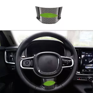 Para Volvo XC90 2016-2023 ABS fibra de carbono volante tipo U borde cubierta 1 pieza - Imagen 1 de 8