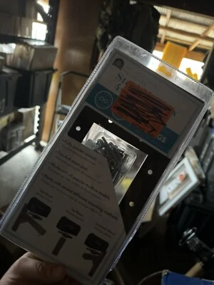 Architectural Mailboxes - 3-Way Steel Mailbox 4x4 Adapter - Black - 7540B-10 - Image 1 of 2