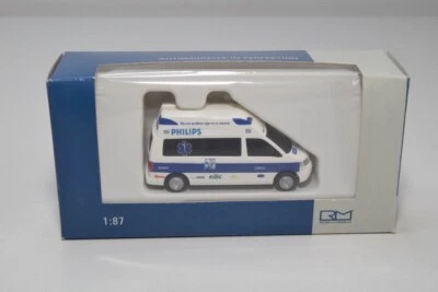 B8 1:87 RIETZE 51815 VW VOLKSWAGEN T5 AMBULANCE HORNIS SERVICE MEDICAL MIB 2 - Photo 1/4