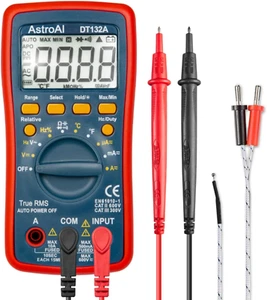 Astroai Digital Multimeter, Voltmeter Ohmmeter Amperemeter Mit TRMS 4000 Counts, - Bild 1 von 9