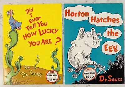 1975 DR. SEUSS HORTON  Hatches The Egg/ HOW LUCKY YOU ARE CREST WONDRA PROMO - Изображение 1 из 4