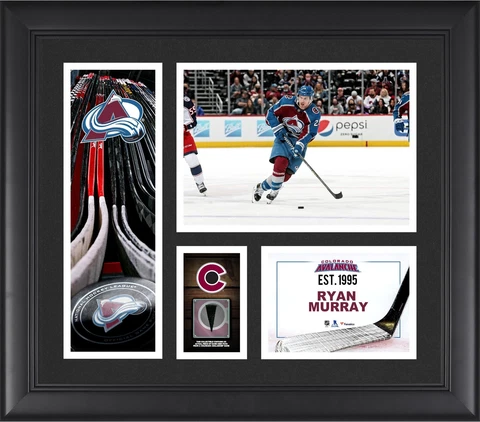 Ryan Murray Avalanche FRMD 15" x 17" Player Collage with a Piece of GU Puck Cover