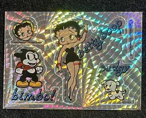 Vintage Betty Boop Pudgy Bimbo Prisma Automaten Aufkleber 90er NOS - Bild 1 von 1
