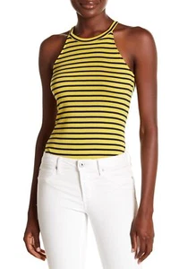 Splendid 154240 Women's Striped Sleeveless Racerback Bodysuit Sz. Small - Picture 1 of 3