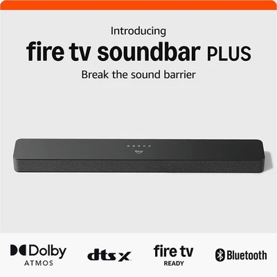 Amazon Fire TV Soundbar Plus, 3.1 channel, all-in-one design, Dolby Atmos, DTS:X - Image 1 of 4