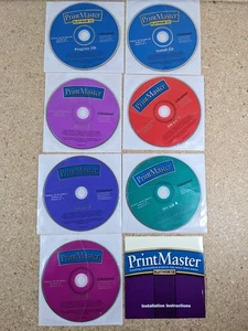 PrintMaster Platinum 12 (2002): 7-CD Set with Installation Booklet, Art Design - Picture 1 of 9