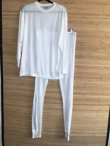 Vintage Thermasilk by Terramar Herren XL 100 % Seide Basisschicht Oberteil & Hose Set - Bild 1 von 8
