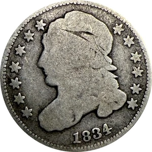 1834 P Cap Bust Dime Good Obv Fair Rev ***READ DESCRIPTION*** - Picture 1 of 2