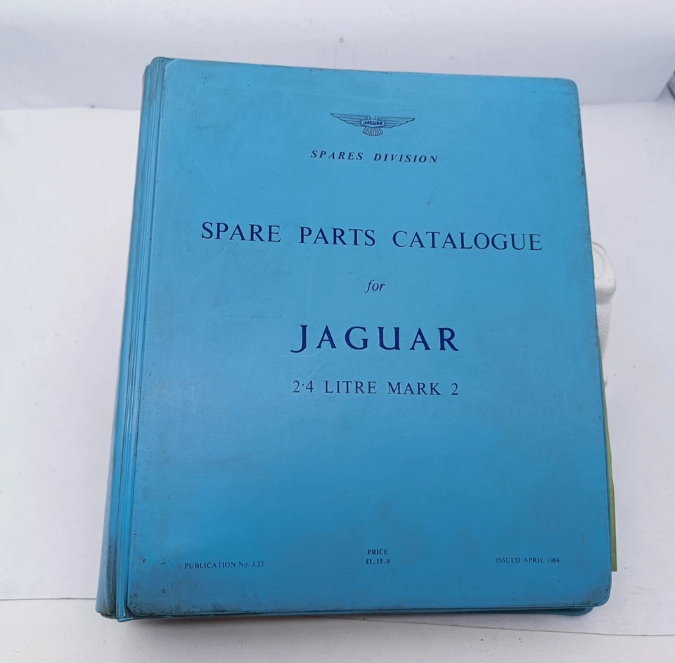 Manual de Taller Jaguar Mark 2 2.4 Lt Catálogo Repuesto Con Esplosi Original '64 - Imagen 1 de 4