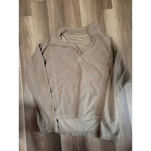 Suéter para mujer Alpine marrón 1/4 cremallera polar talla M - Imagen 1 de 5